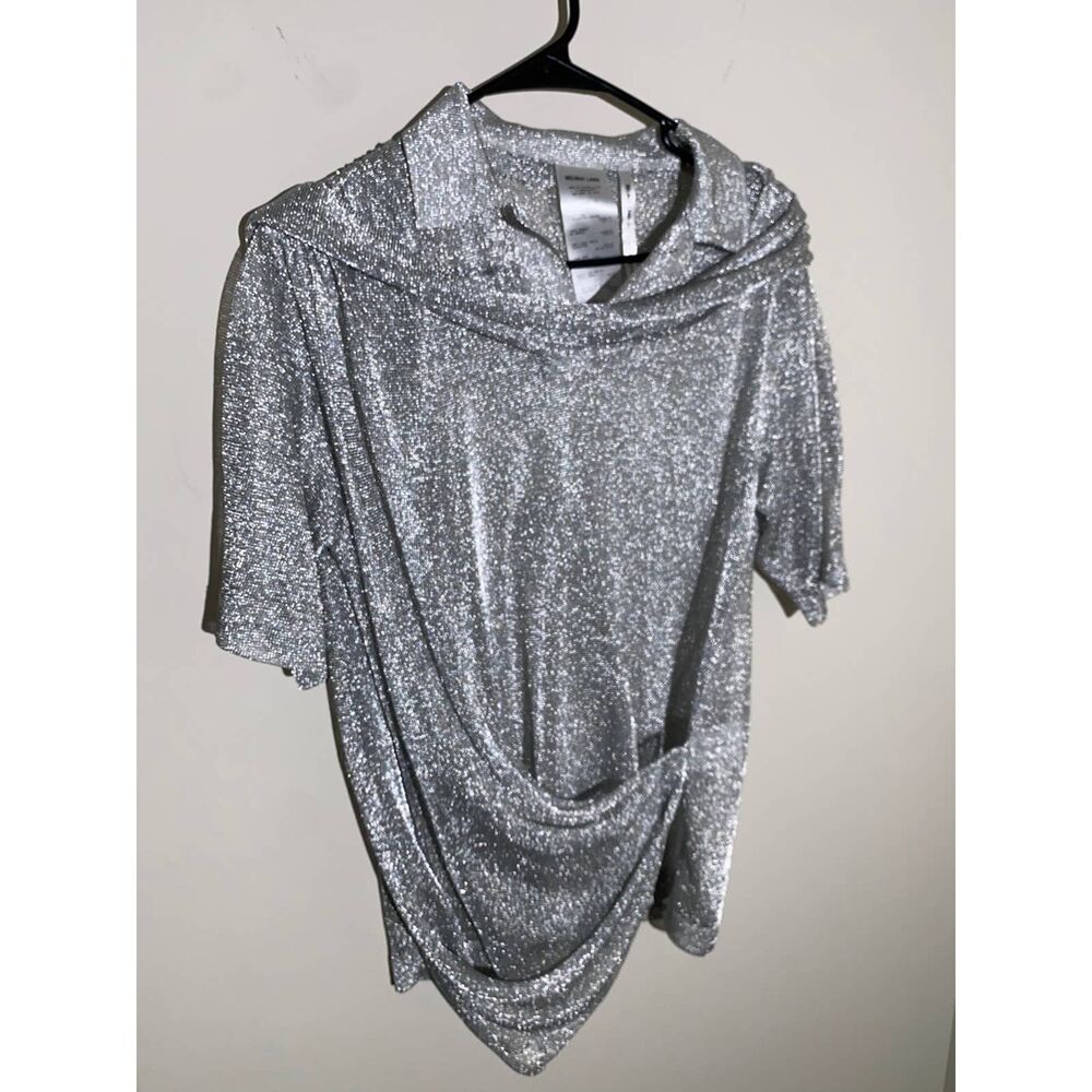 Helmut Lang Shayne Oliver Chain link mesh bondage glitter polo